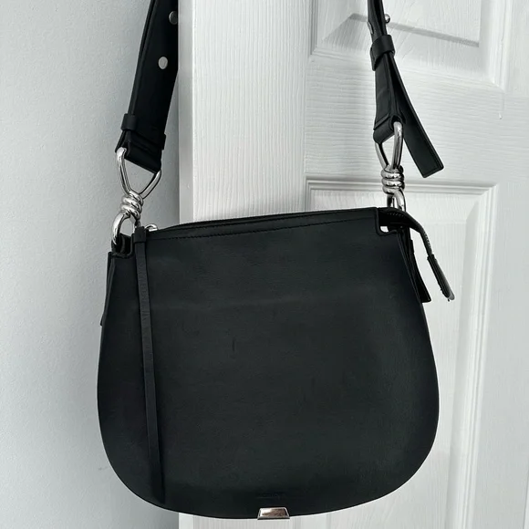 All Saints Captain Round Crossbody Bag - Picture 3 of 9